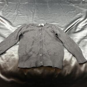 Old Navy GIRLS black long sleeve button up cardigan